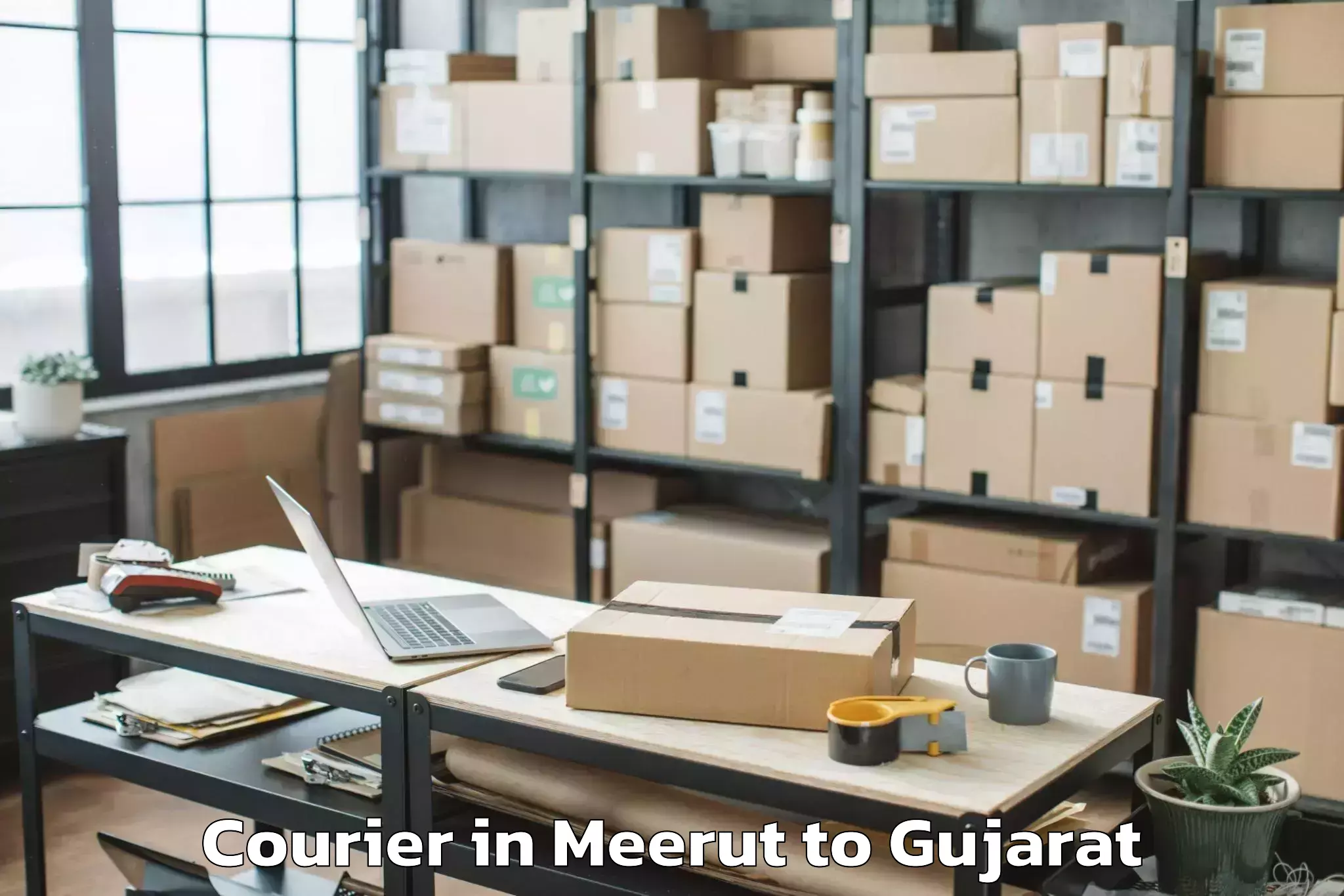 Meerut to Tilakwada Courier Booking